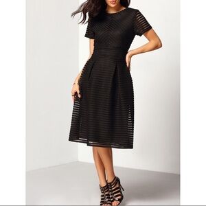 Luula Black Striped Dress